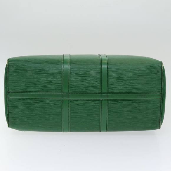 LOUIS VUITTON Epi Keepall 45 Boston Bag Green M42974 LV Auth 85192 - Picture 5 of 16
